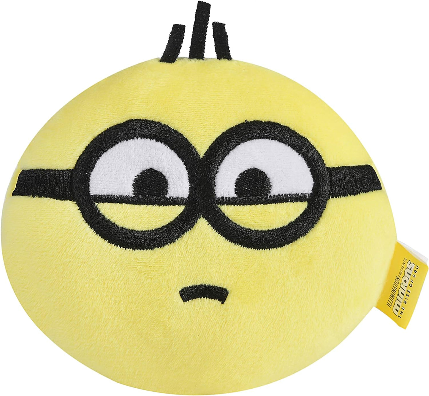 Minion Plush Toy Despicable Me Rise of Gru Otto Circle Dog Toy | Cute Plush Squeaky Dog Toy| Soft Stuffed Dog Chew Toys in Yellow, Minion Toys for All Dogs