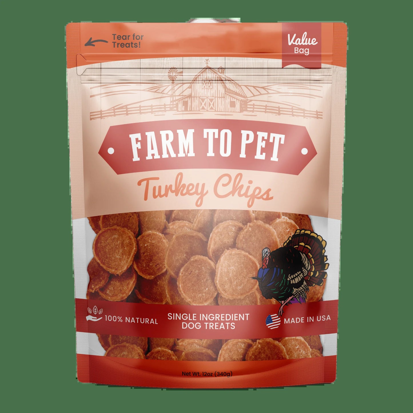 Turkey Chips for Dogs | All-Natural Single-Ingredient Healthy Dog Treats