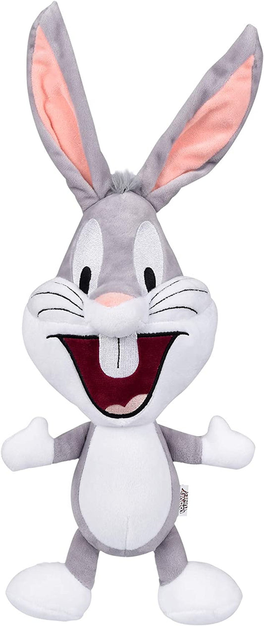 Looney Tunes Bugs Bunny Big Head Plush, Medium 9-Inch Stuffed Animal for All Dogs | Officially Licensed Warner Bros Dog Toy