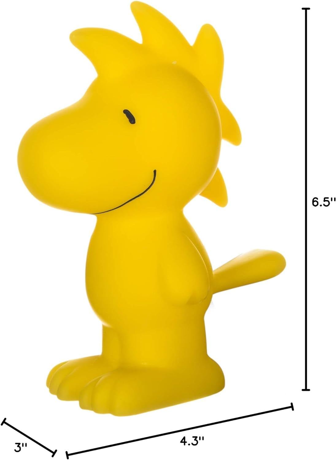 Peanuts for Pets Charlie Brown Woodstock Vinyl Squeaker Dog Toy - Fun and Cute Vynil Toys for Aggressive Chewers - Officially Licensed, 5.5 Inch