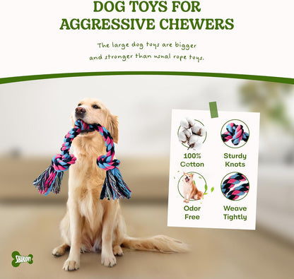 Dog Rope Toy for Large Dogs, Heavy Duty Dog Chew Toys for Aggressive Chewers, In