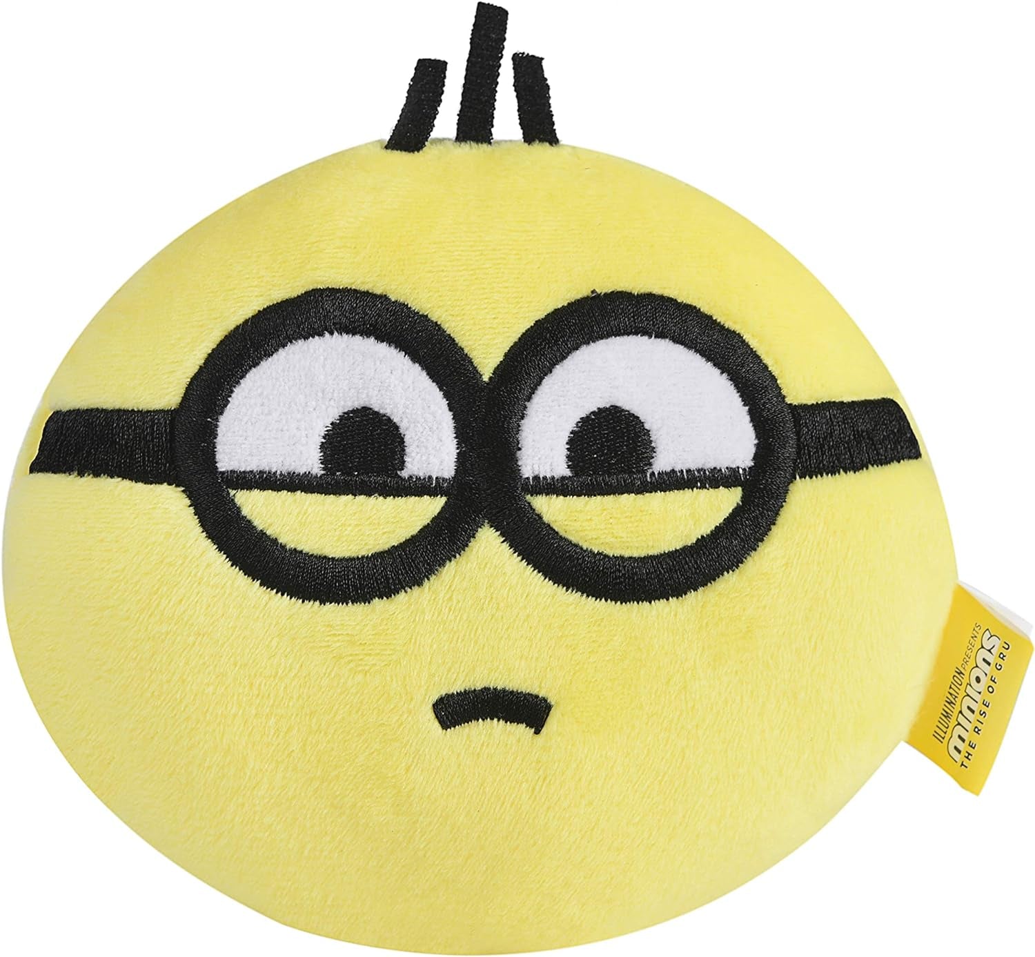 Minion Plush Toy Despicable Me Rise of Gru Otto Circle Dog Toy | Cute Plush Squeaky Dog Toy| Soft Stuffed Dog Chew Toys in Yellow, Minion Toys for All Dogs