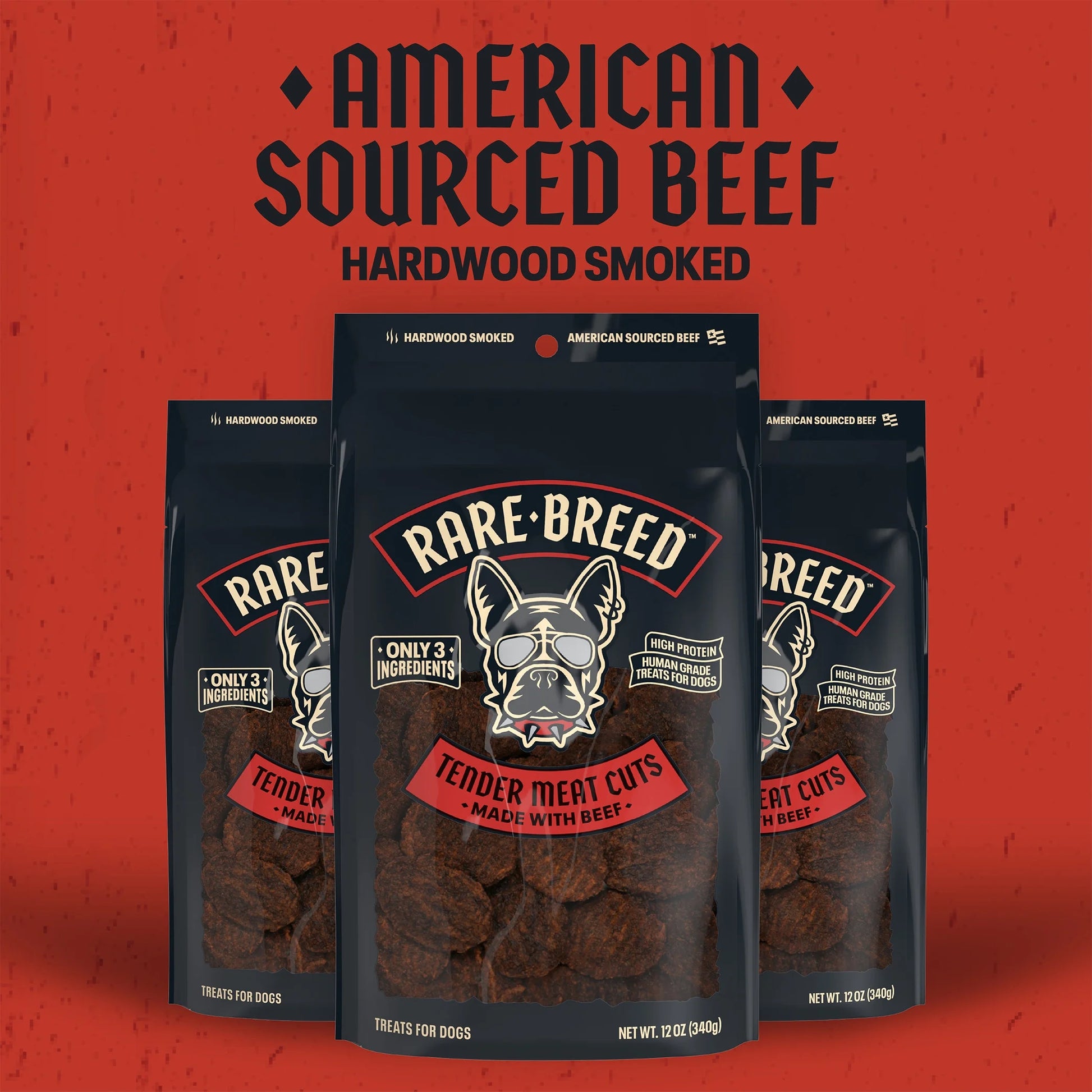 Pet Treats, Tender Meat Cuts, Made with Beef, 12 Ounce Dog Treats