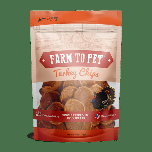 Turkey Chips for Dogs | All-Natural Single-Ingredient Healthy Dog Treats