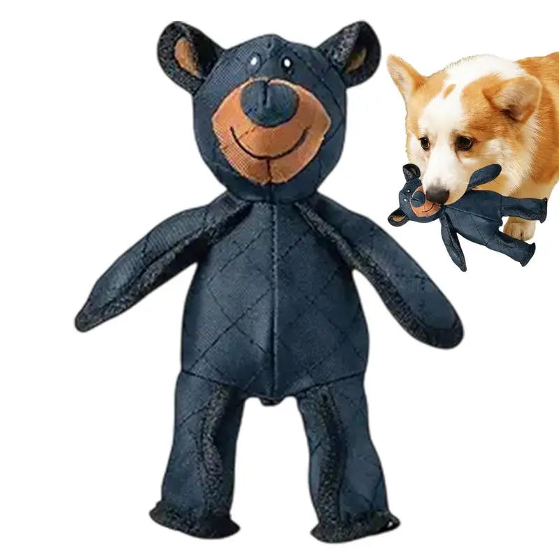 Unbreakable Bear Toy for Dogs Chewer Indestructible Plush Dog Squeaking Sound Toy Durable Tough Heavy-Duty Chew Dog Toys